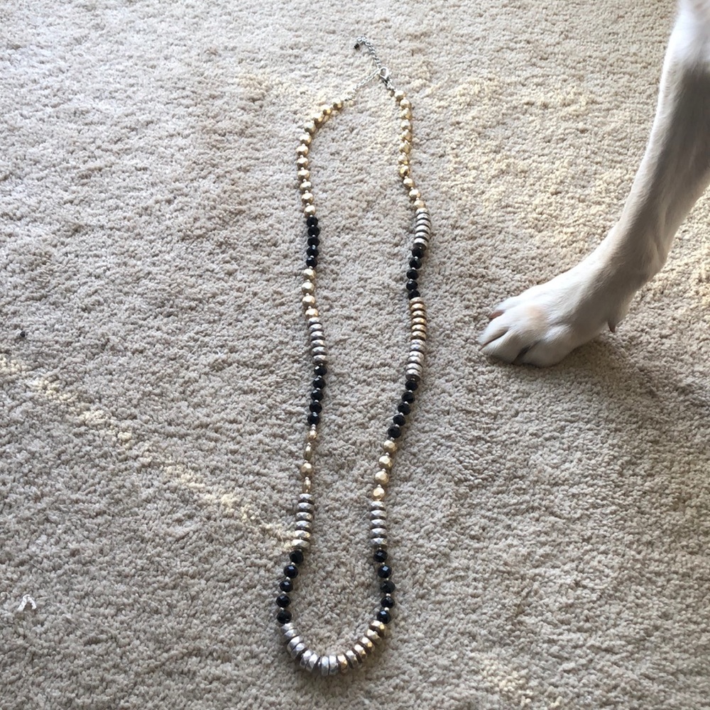 Long beaded necklace!